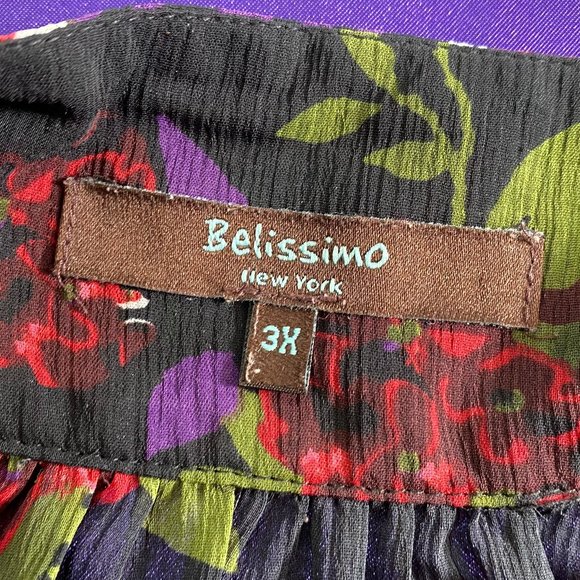 ๐Belissimo Beautiful Floral light transparent Top - Picture 12 of 14